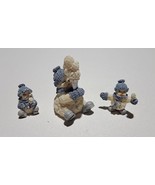 Three - Encore Collectible Snow Buddies Figurines (  Around 2” TALL ) - £18.05 GBP