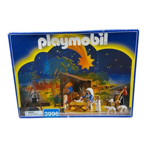 Primary image for 1999 Playmobil 3996 Christmas Nativity Scene Set Joseph Mary Jesus
