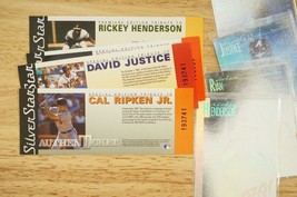 1991 Baseball Trading Cards Tickets Holo Silver Star Nolan Ryan Cal Ripken Jr - £19.13 GBP