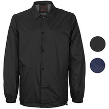 Men&#39;s Lightweight Water Resistant Button Up Nylon Windbreaker Coach Jacket - $36.67