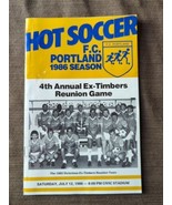 F.C. Portland 4th Annual Ex-Timbers Reunion Game Program 1986 Clive Char... - $11.64