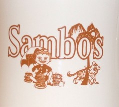 ceramic coffee mug &quot;Victor&quot; style heavy diner Sambo&#39;s Santa Barbara, California - £11.98 GBP