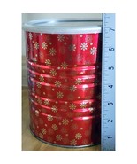Vintage 7&quot; Hills Brothers / Bros Coffee Can Red Atomic MCM Snowflakes W/... - €11,63 EUR
