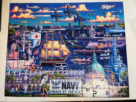 U.S. Navy Forged By The Sea 100 Pc Jigsaw Puzzle Dowdle Complete B - $12.47