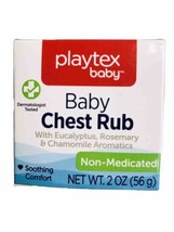 Playtex Baby Chest Rub - Non-Medicated-Smoothing Comfort 2.0z/56gm W/Euc... - $9.78