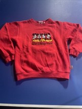 Mickey Mouse Kids Size 14-16 Sweatshirt Disney Catalog Embroidered Red Retro - $19.79