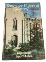 Book Tennessee TN Historical Quarterly Spring 1974 Adolphus Heiman Nashville - £9.64 GBP