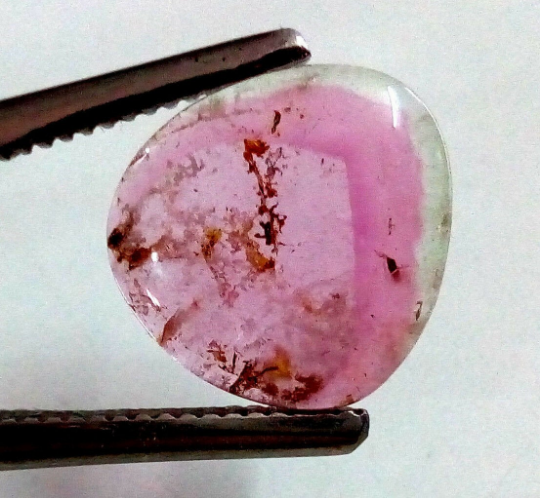 6.50 Ct 100%Natural Multi &amp; Bio-Tourmaline Polished Slice Loose Gemstone... - $13.92