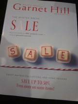 Garnet Hill Catalog Winter Break Sale 2017 Sweet Savings On Clothing Home Decor - £7.98 GBP