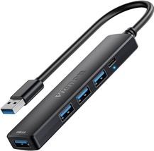 5 Port Powred USB 3.0 Hub USB Extender USB Splitter with 5V USB C Power Data Por - £16.55 GBP
