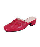  PEERAGE Darcie Women Wide Width Mid Heel Square-Toe Elegant Leather Mule   - $49.95