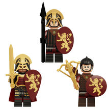 Game of Thrones the Lannister Infantry Soldiers 3pcs Minifigure Bricks Toys - £6.68 GBP