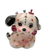 Vintage Japanese Pincushion Puppy Dog Ceramic + 3 Decorative Pins - $67.82