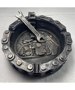 Decorative Motorcycle Chain Ashtray with Wrench and Bike Motif Great for... - $271.03 MXN