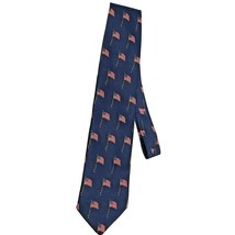 America Brand Tie Patriotic Blue American Flags Independence Day Mens - £11.62 GBP