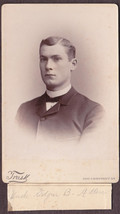 Edgar Bassett Allen Cabinet Photo, Philadelphia - Son of Collins &amp; Rachel Allen - £13.98 GBP