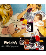 1947 Welch&#39;s Jam Jelly Juice Advertisement Preserves Beverages Vintage D... - €25,51 EUR