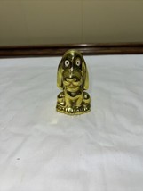 Vintage Ceramic Hound Dog Puppy Gold Painted 3.5” Japan Figure Big Eyes &amp; Ears - £6.87 GBP