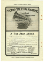 1902 Victor Talking Machine Antique Print Ad A Big Step Ahead Munsey Magazine - £11.45 GBP