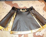 SEXY COSPLAY COSTUME BATMAN BATGIRL BLACK GOLD VERY SHORT SKIRT WOMENS S... - $26.72