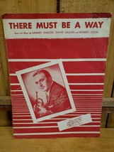There Must Be A Way 1945 Sheet Music Gallop, Charlie Spivak War Savings ... - £22.50 GBP