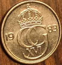 1983 Sweden 10 Ore Coin - £1.04 GBP