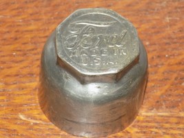 Vintage Ford Made in USA Embossed Metal Wheel Nut Cover - $14.85