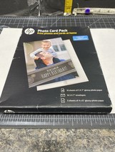 HP Photo Card Pack 5x7 Paper w/ Envelopes (10) 4x6 Glossy Photo Paper(5)... - $6.00