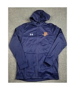Under Armour Men&#39;s Small Storm Fleece FZ Navy Full Zip Hoodie Sport Embr... - $475.37 MXN