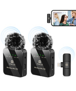 PULUZ Wireless Lavalier 8-Pin Receiver and Dual Microphones for iPhone / iPad