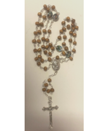 Olive Wood Small Bead Rosary,New from Jerusalem #1 - £7.74 GBP