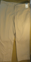 NEW LEE CASUAL RELAXED 100% COTTON TAN KHAKI CHINOS DRESS PANTS MEN'S SI... - $23.75