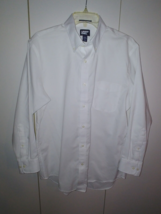 ST. JOHN&#39;S BAY MEN&#39;S LS WHITE SUPIMA COTTON TRAD. FIT SHIRT-17x32-NWOT - £13.13 GBP