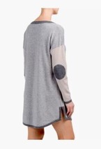 Max Studio Women Cashmere Knit Elbow Patch Tunic Sweater XS - $49.50