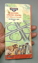 1961 Standard Oil Eastern United States &amp; Canada Road Map (fair condition) - £8.61 GBP
