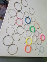 30 Vintage Plastic retro Bangles Bracelets plastic 1980s 1990s jewelry lot Girls - £17.15 GBP