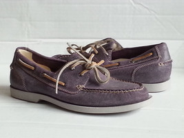 Cole Haan Men Size 8.5 Leather Boat Shoes C10590 Mulberry Air Yacht Club  - £73.81 GBP