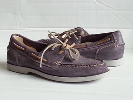 Cole Haan Men Size 8.5 Leather Boat Shoes C10590 Mulberry Air Yacht Club  - £75.67 GBP