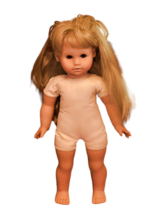 Gotz Doll Brown Sleepy Eyes Blonde Hair Cloth Body 20 Inch 1979 117/18 Grace ? - £24.24 GBP