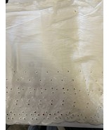 Per  Ivory Cotton Eyelet Floral  Lace wide Trim scalloped edge  12  1/4&quot; - $110.26 MXN