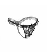 Sexy Lingerie Lace Open Crotch Underwear Pearl Sexy Temptation Womens Pa... - £23.97 GBP