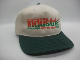 Industrial Safety Rescue Training Hat Beige Green Snapback Baseball Cap - £15.71 GBP