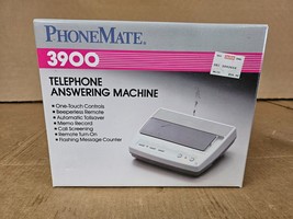 PhoneMate 3900 Vintage 1990 Telephone Answering Machine New Old Stock - $64.17