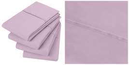 4 Pack Microfiber Pillowcases Ultra Soft Pillowcover King Queen - Lavender - P01 - £28.19 GBP