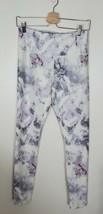 Calla Women&#39;s Medium M Yoga Pants Leggings White Purple Galaxy Carrie (#3) - £6.26 GBP