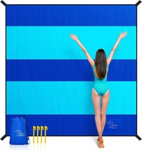  Extra Large Beach Blanket Sand Free Large Oversized Camping Comfortabl - £67.46 GBP
