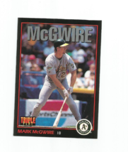 Mark Mc Gwire (Oakland Athletics) 1993 Donruss Triple Play Card #87 - £3.91 GBP