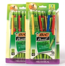 2 Packages Bic Pencil Xtra Life 0.7mm No 2 18 Count Mechanical Pencils - £15.97 GBP