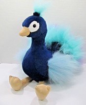Aurora Purely Luxe Peacock Plush Bird Stuffed Animal Blue Purple Sparkle 2018 - £13.45 GBP