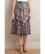 NWT ANTHROPOLOGIE MOHAN PAINTED PETAL MIDI SKIRT by PALLAVI 8 - £70.35 GBP